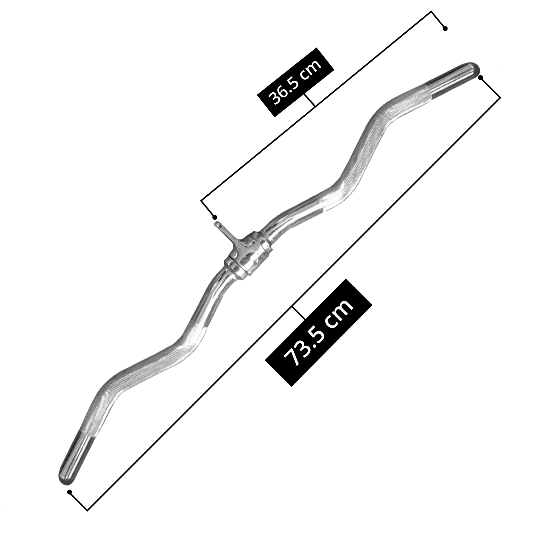 Maneral Agarre Barra Z Tayga corta 74cm para polea 