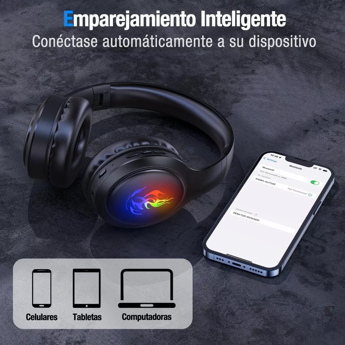 Mochila para laptop 15.6 pulgadas Bolsillo antirrobo e impermeable Con Puerto USB Mas Audífonos Diadema 1 hora Inalámbricos Con Luz LED