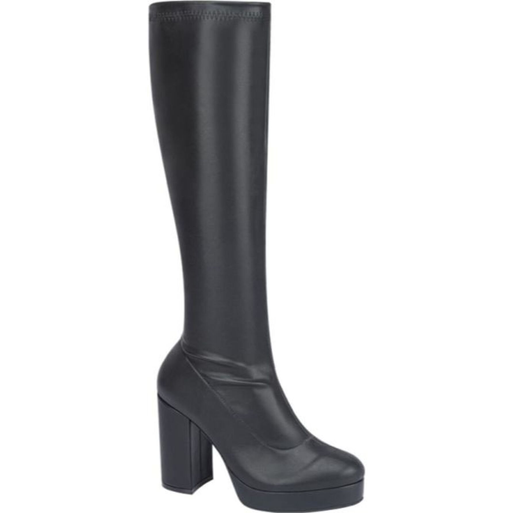Botas para mujer, altas, stretch, con tacón alto y cierre, acabado napa, marca Sao Paulo, color negro, mod. 1179332