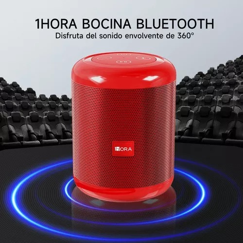 Bocina Portátil  1hora Mini Bluetooth Inalámbrica Color Rojo Mas  Mochila De Gran Capacidad Compartimiento Antirrobo Para Laptop Puerto 