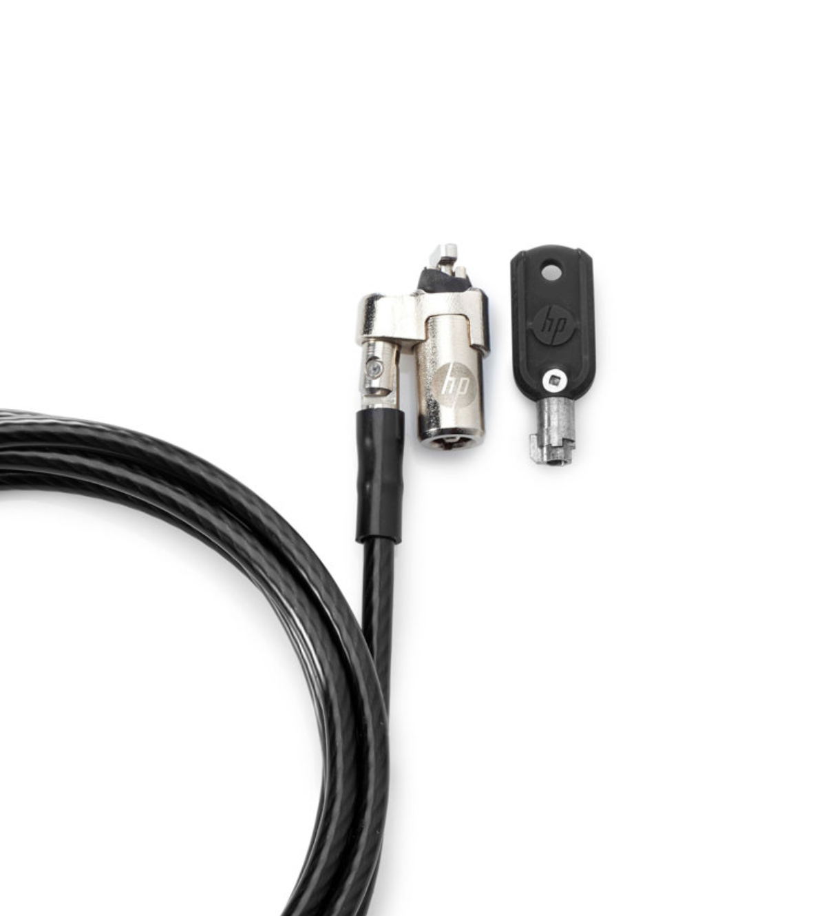 HP Candado con Llave para Laptop, 1.83 Metros, Negro.