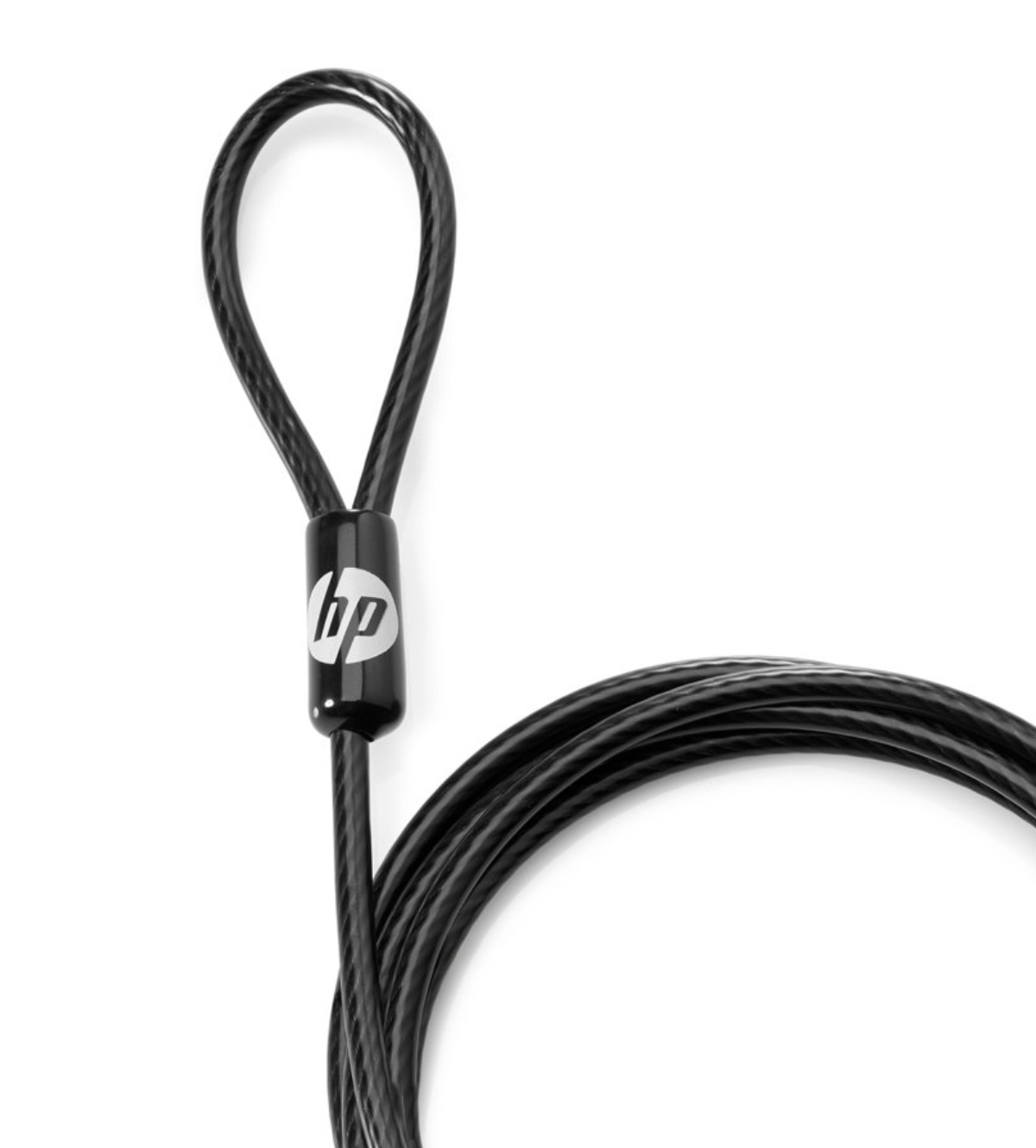 HP Candado con Llave para Laptop, 1.83 Metros, Negro.