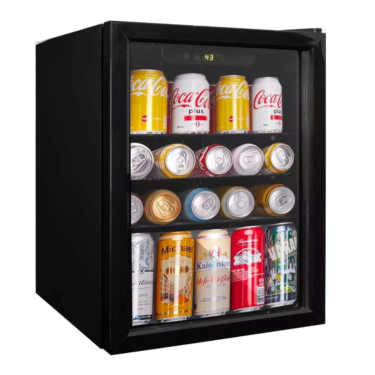 Frigobar Shtark 2.4 Pies Cúbicos con Puerta de Vidrio SHTBC01