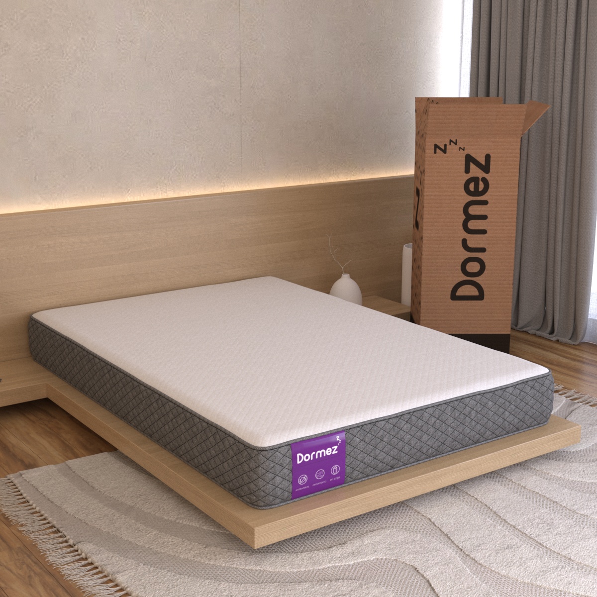 Colchón Individual En Caja Marves Dormez Confort Memory Foam
