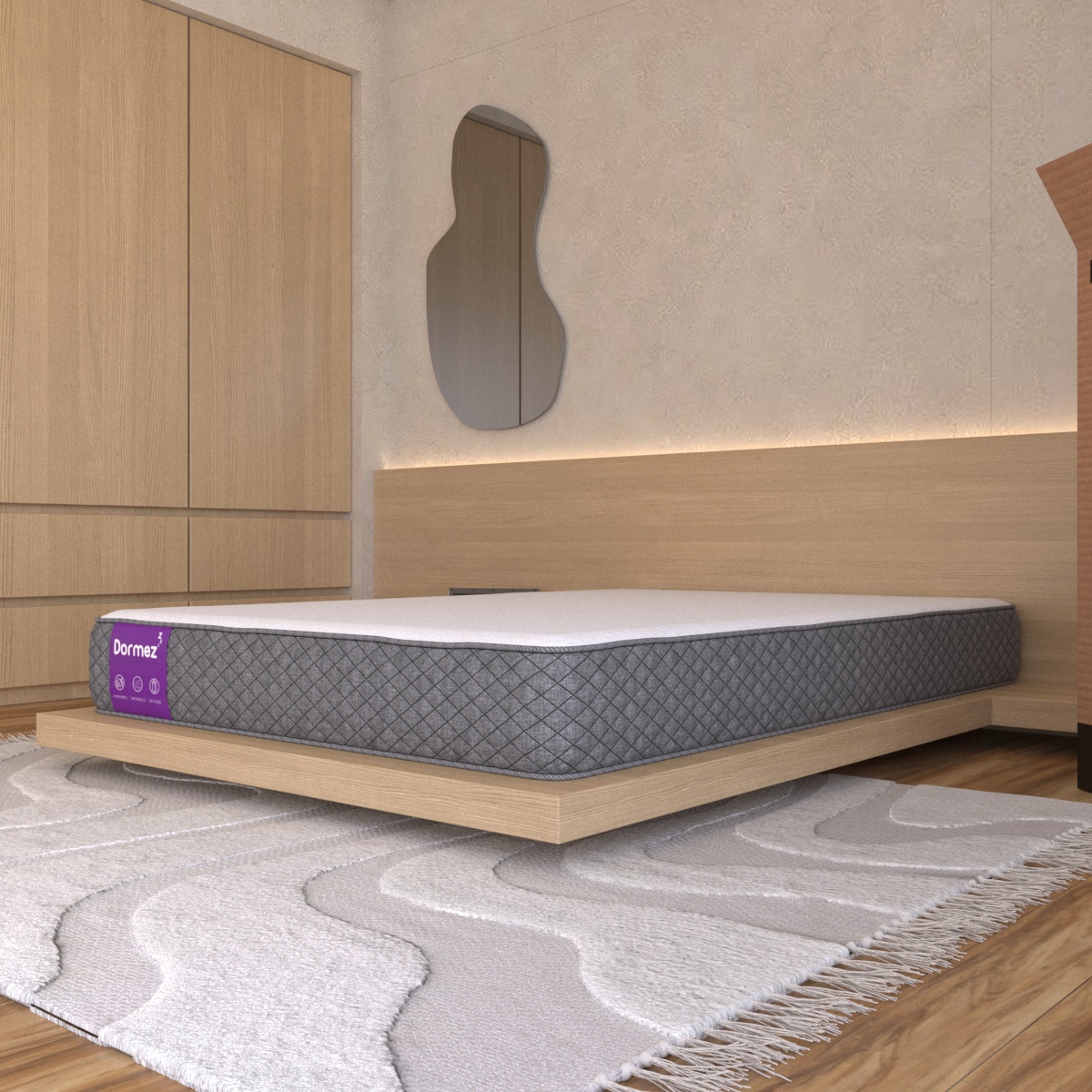 Colchón Individual En Caja Marves Dormez Confort Memory Foam