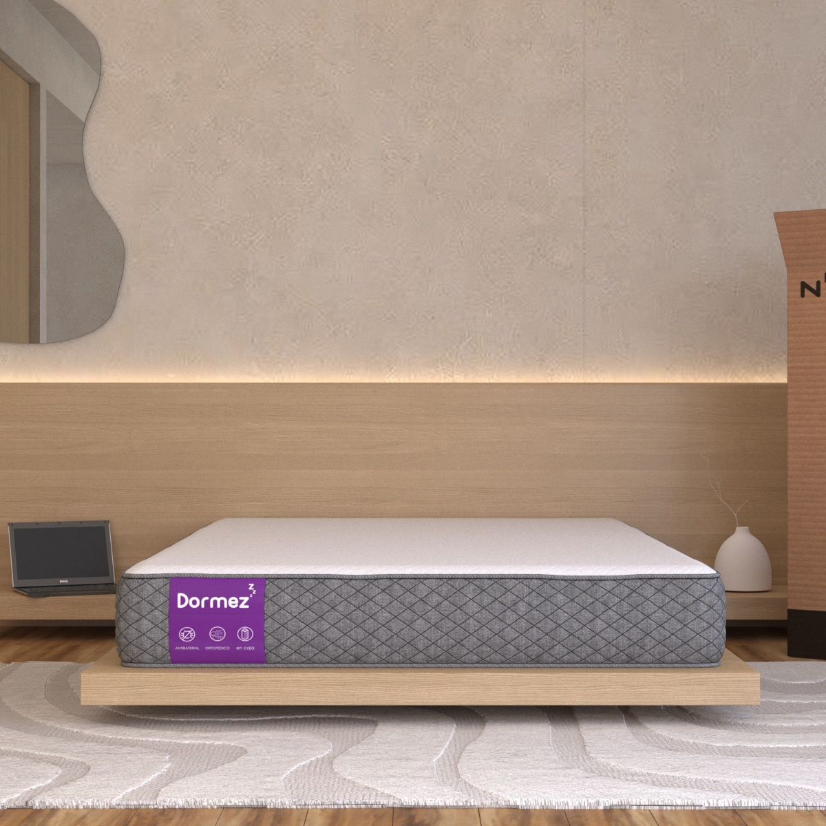 Colchón Individual En Caja Marves Dormez Confort Memory Foam