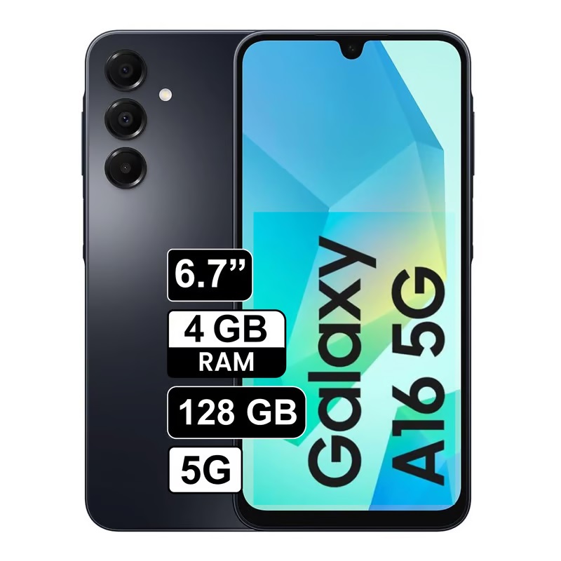 Samsung A16 5G 128Gb 4Ram Color Negro Dualsim Nuevo Libre.