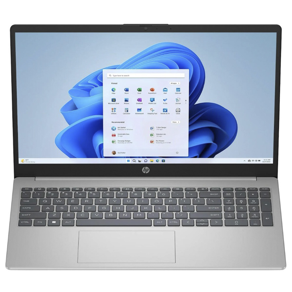 LAPTOP HP CORE I5 1235U 256GB SSD 8GB DDR4 15.6" FHD TEC/ING W11H PLATA 15-FD0095WM A2BZ9UA