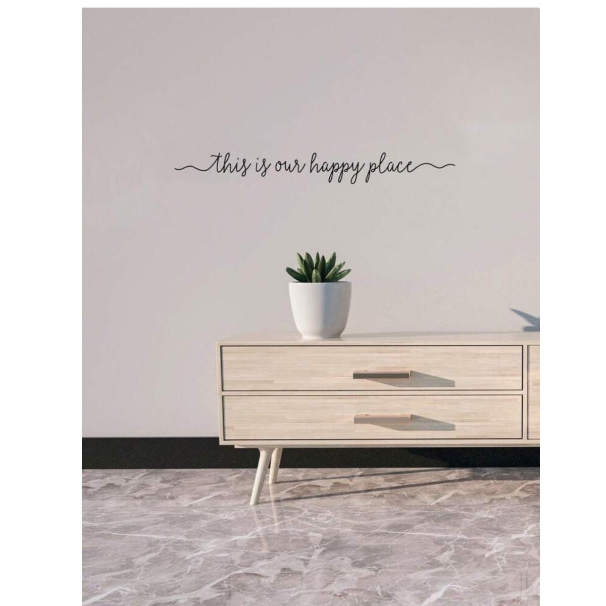 Vinilo Pegatina Decorativa De Pared Con Slogan Adorno Hogar