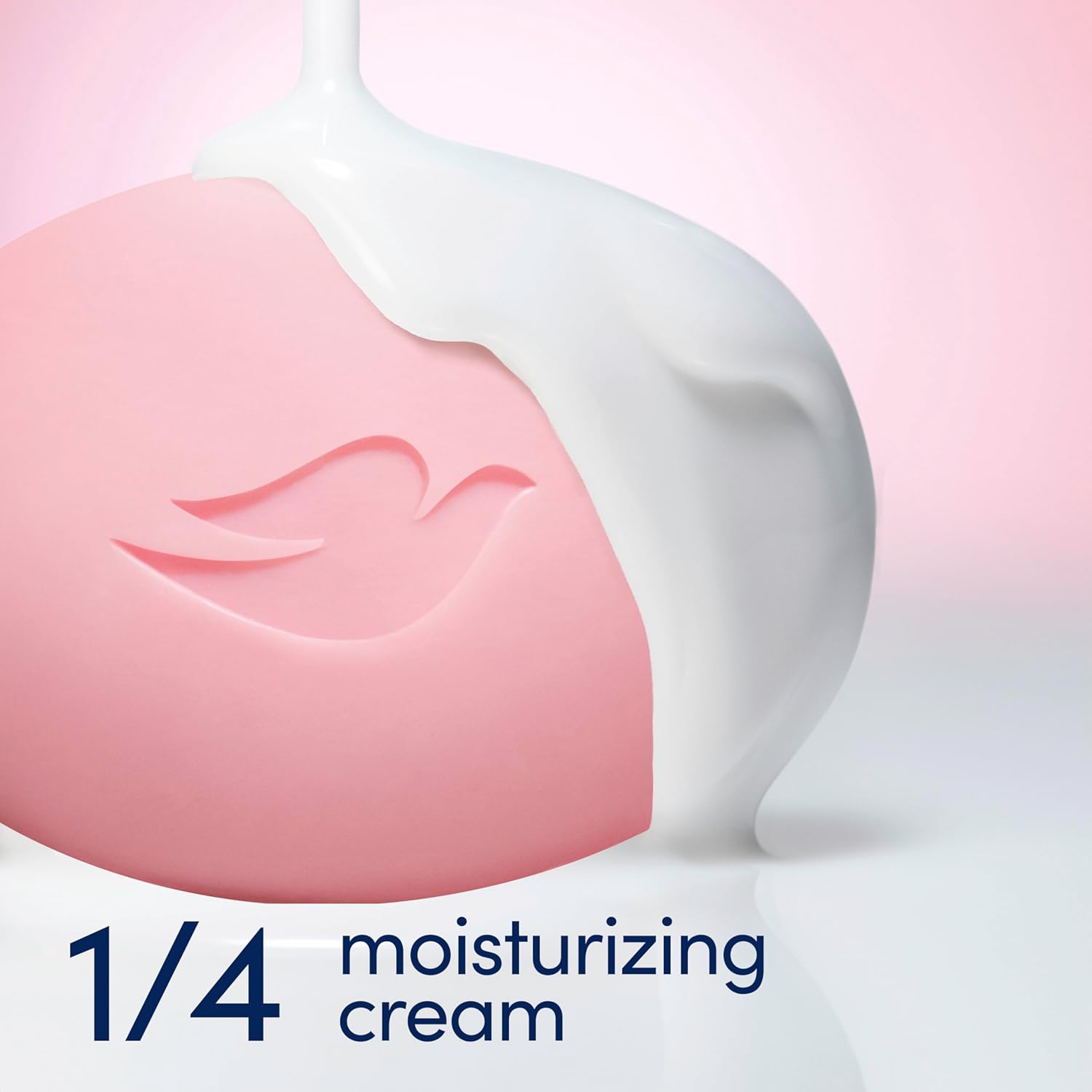 Dove Rosa Barra de Belleza, Jabón Hidratante con Crema Humectante y Vitamina C, Pack 6 x 135 g