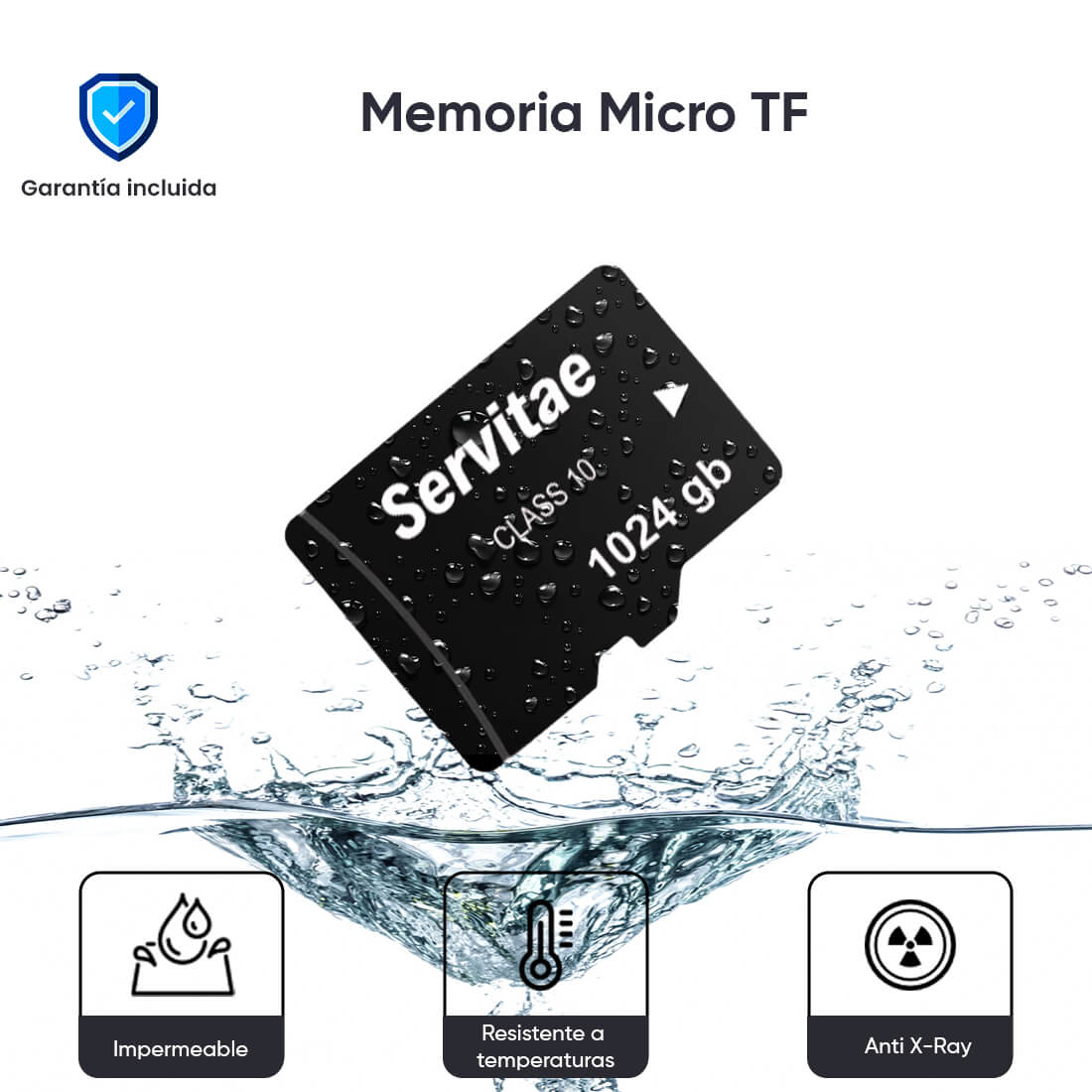 Memoria Micro Tf 1tb Servitae 1 Tera Con Adaptador Servitae
