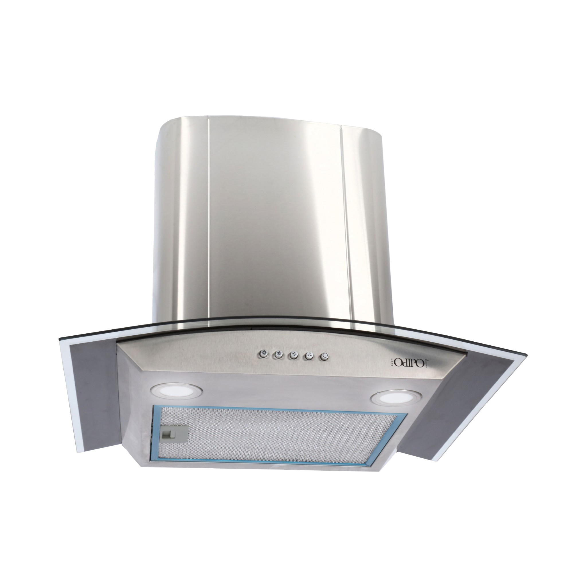 TRICOMBO Campana 60cms Cristal Curvo Tipo Pared Contr Elec + Parrilla Acero Inox 60 cm 4 Q + Horno Gas 60 cm.