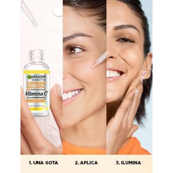 Garnier Sérum y Crema, Vitamina C, FPS 30, Niacinamida, Reduce Manchas y Unifica el Tono, 2 Piezas