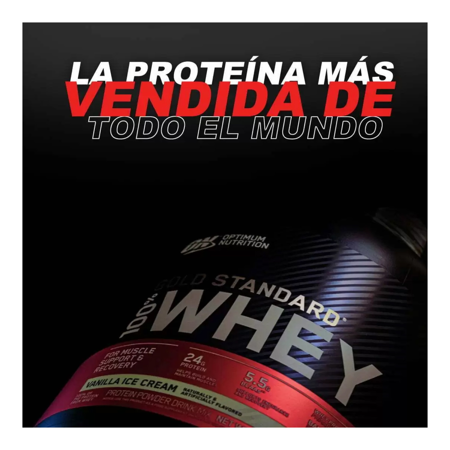 Proteina ON Optimum Nutrition Gold Standard 100% Whey 5 Lbs. 74 Serv. - Chocolate