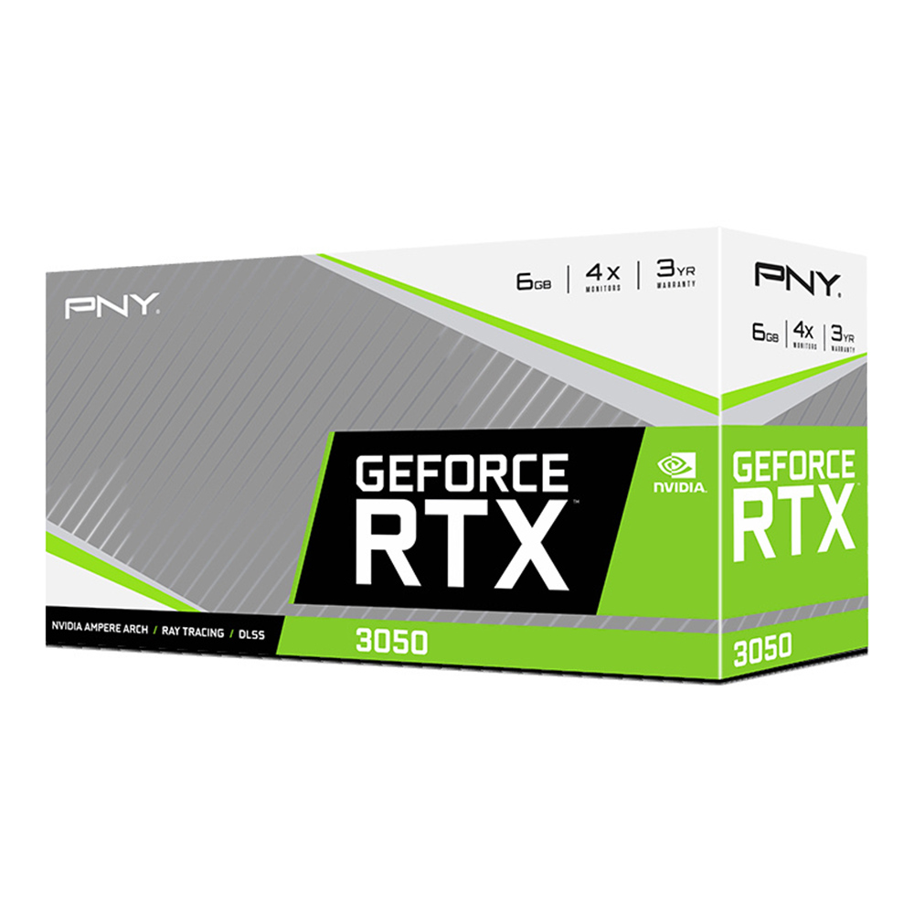 TVIDEO PNY RTX3050 VERTO DUAL FAN 6GB GDDR6 HDMI/DP VCG30506DFXPB1