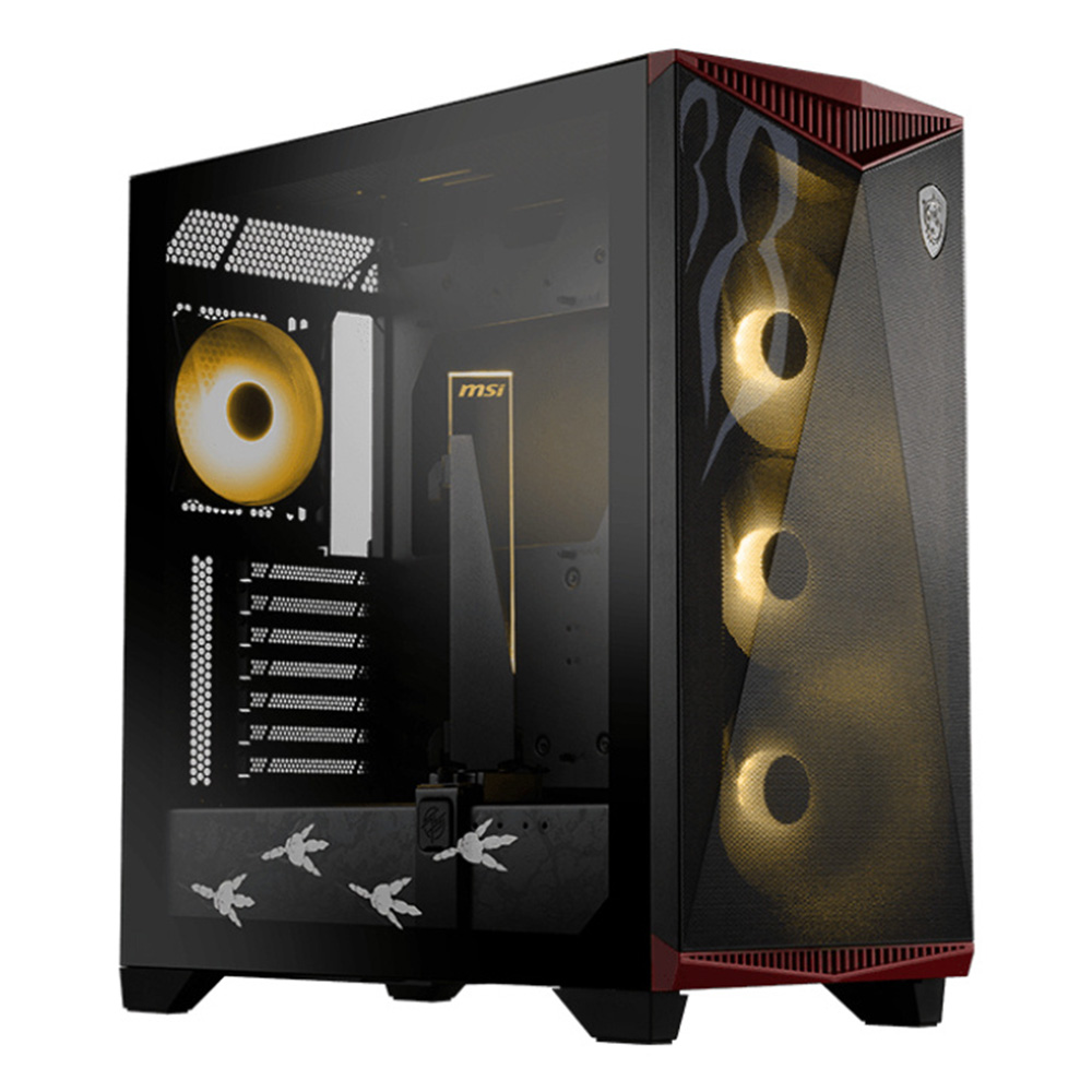 GABINETE MSI GUNGNIR 300 MONSTER HUNTER EDITION NEGRO ARGB E-ATX 4VENT USB-C C/TEMPLADO S/FUENTE MPG GUNGNIR 300 MONSTER HUNTER EDITION
