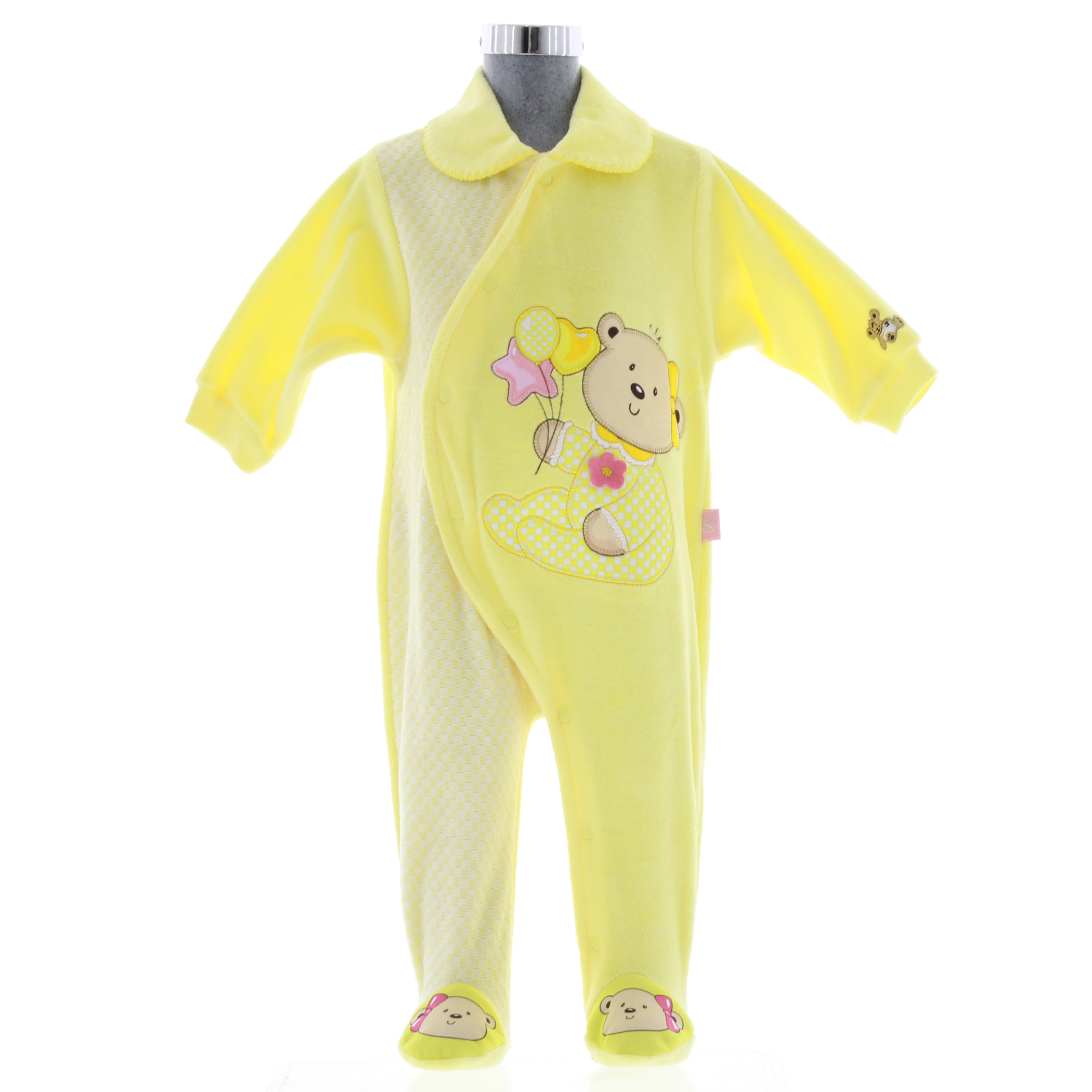 Mameluco para Bebé color Amarillo 3905 0 a 10 meses.