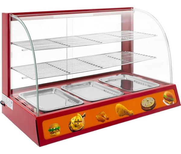 Vitrina Exhibidor Alimentos Calientes Mostrador Cristal Gutstark Home