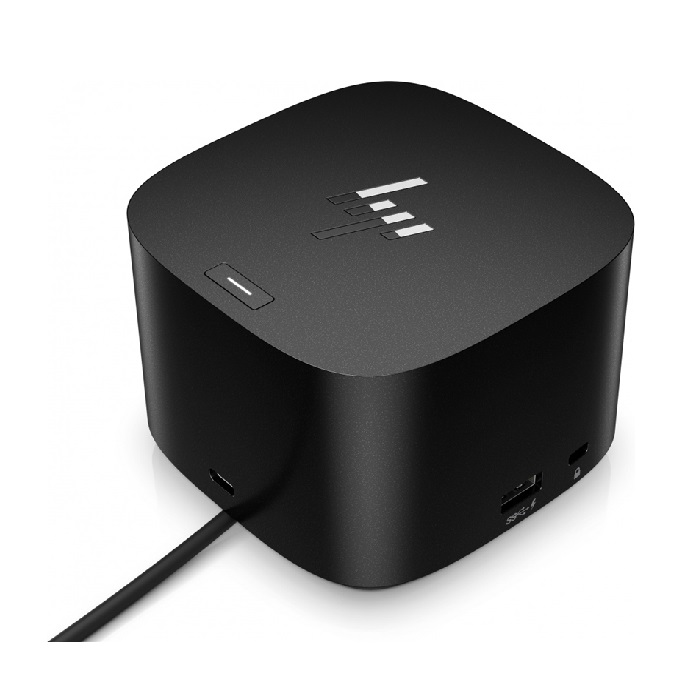 HP Docking Station Thunderbolt G4 USB-C, 4x USB 3.0, 1x USB-C, 1x HDMI, 2x DisplayPort, 1x RJ-45, Negro. 