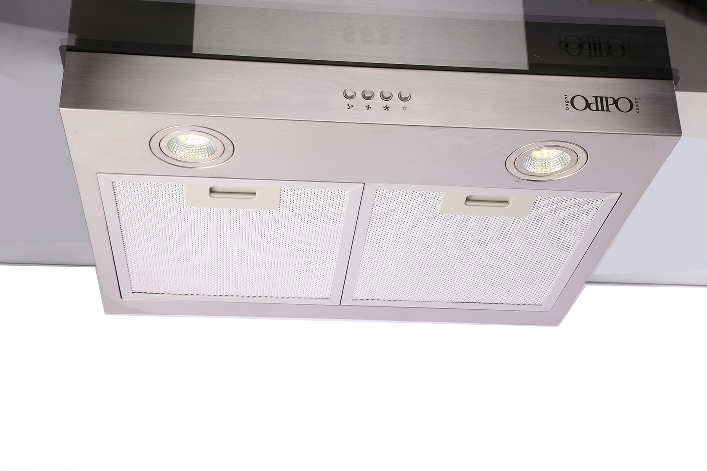 TRICOMBO Parrilla Cristal Templado Negro 87cm 5 Q + Campana 90cms Cristal Recto Tipo Pared Control Elec + Horno Gas 60 cm.