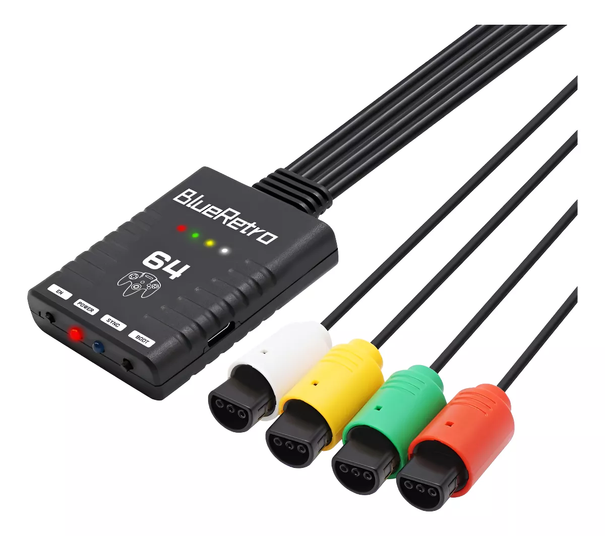 Adaptador Blueretro 4 Mandos Bluetooth Nintendo64 Servitae