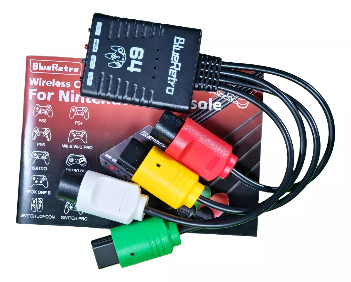 Adaptador Blueretro 4 Mandos Bluetooth Nintendo64 Servitae
