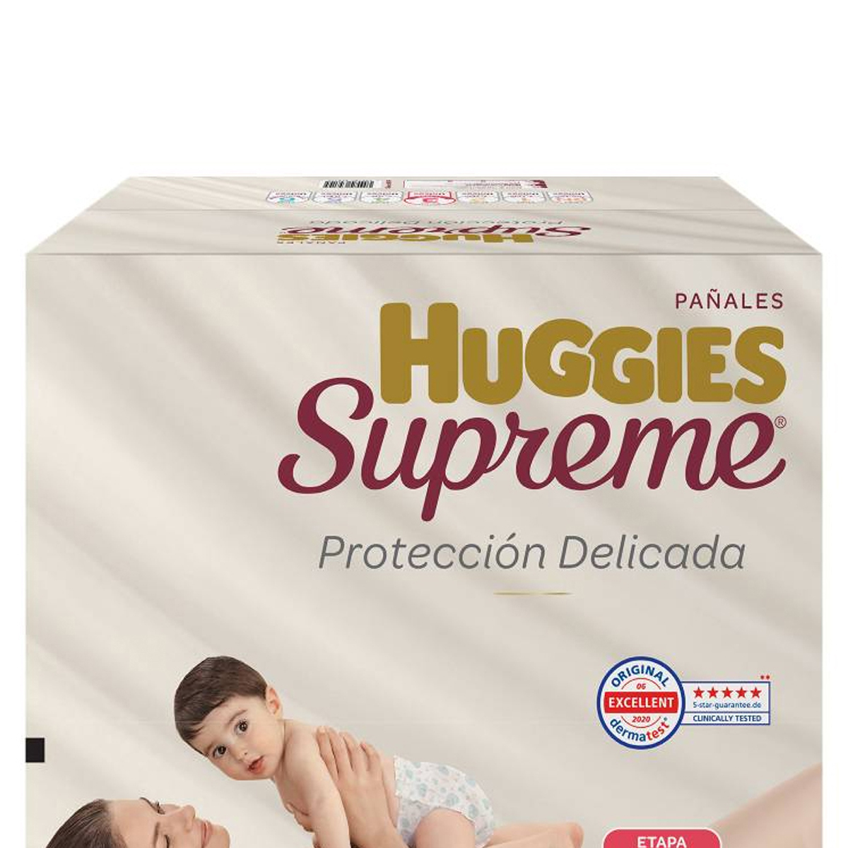 Pañales Huggies Supreme Etapa 3 Unisex 90 Pañales