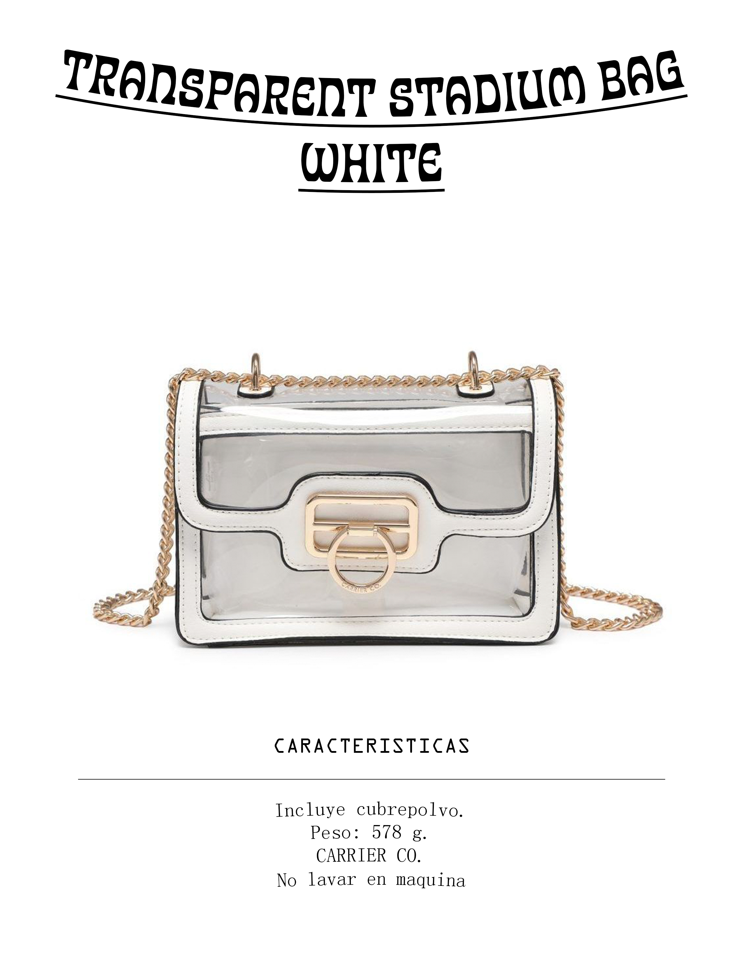 TRANSPARENT STADIUM BAG