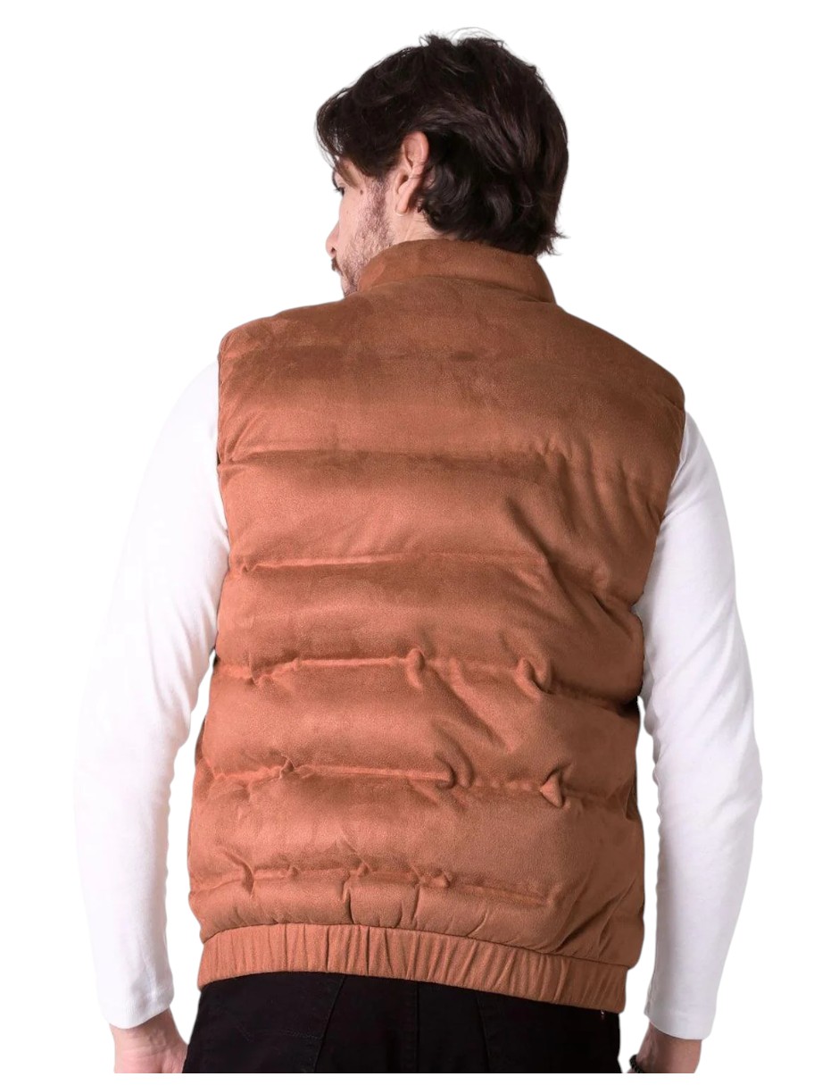Chaleco Hombre Café Camello