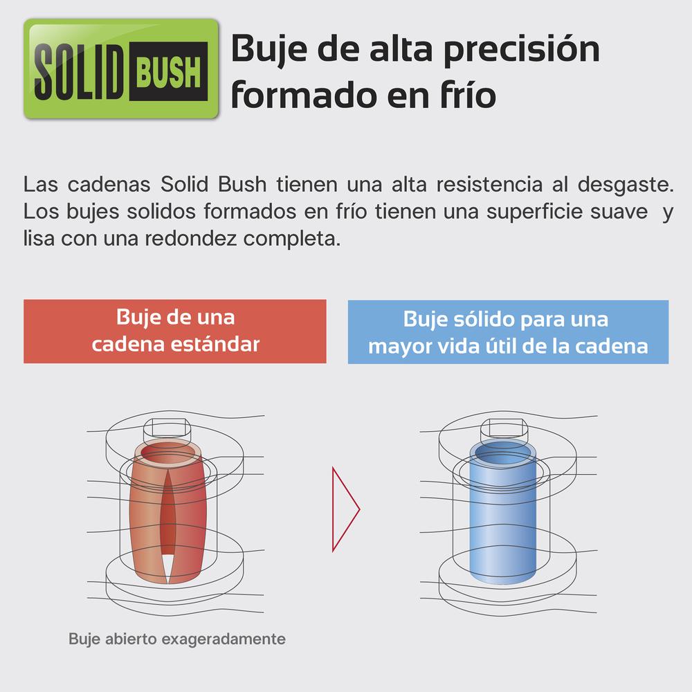 Cadena para moto 520ATV X 104 L Dorada Especial Oil ring DID