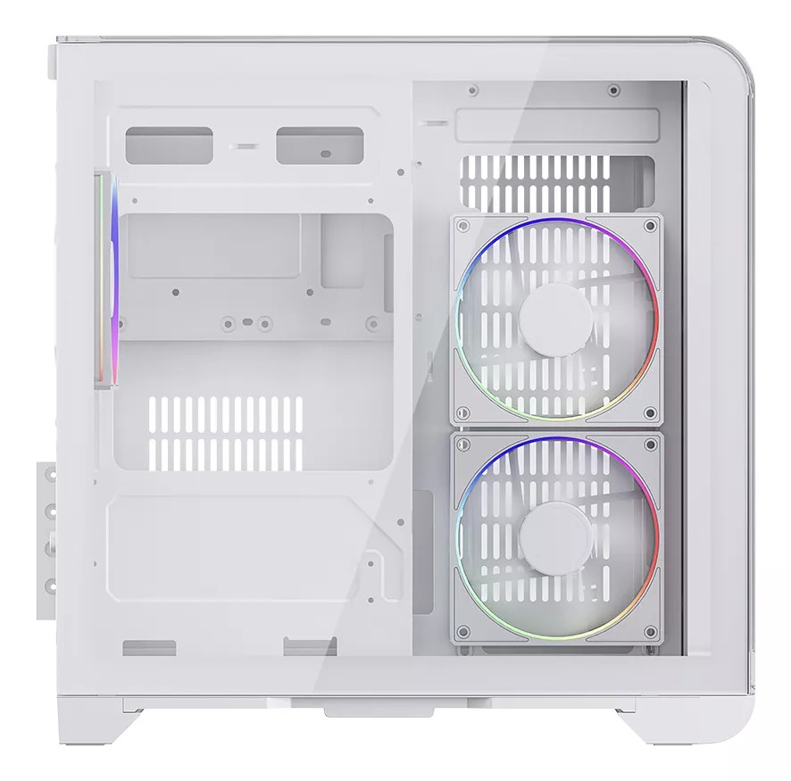 GABINETE BALAM RUSH TANK EXPERT CURVE 6400 BLANCO M-ATX DIGITAL 4VENT ARGB CRISTAL S/FUENTE BR-941624
