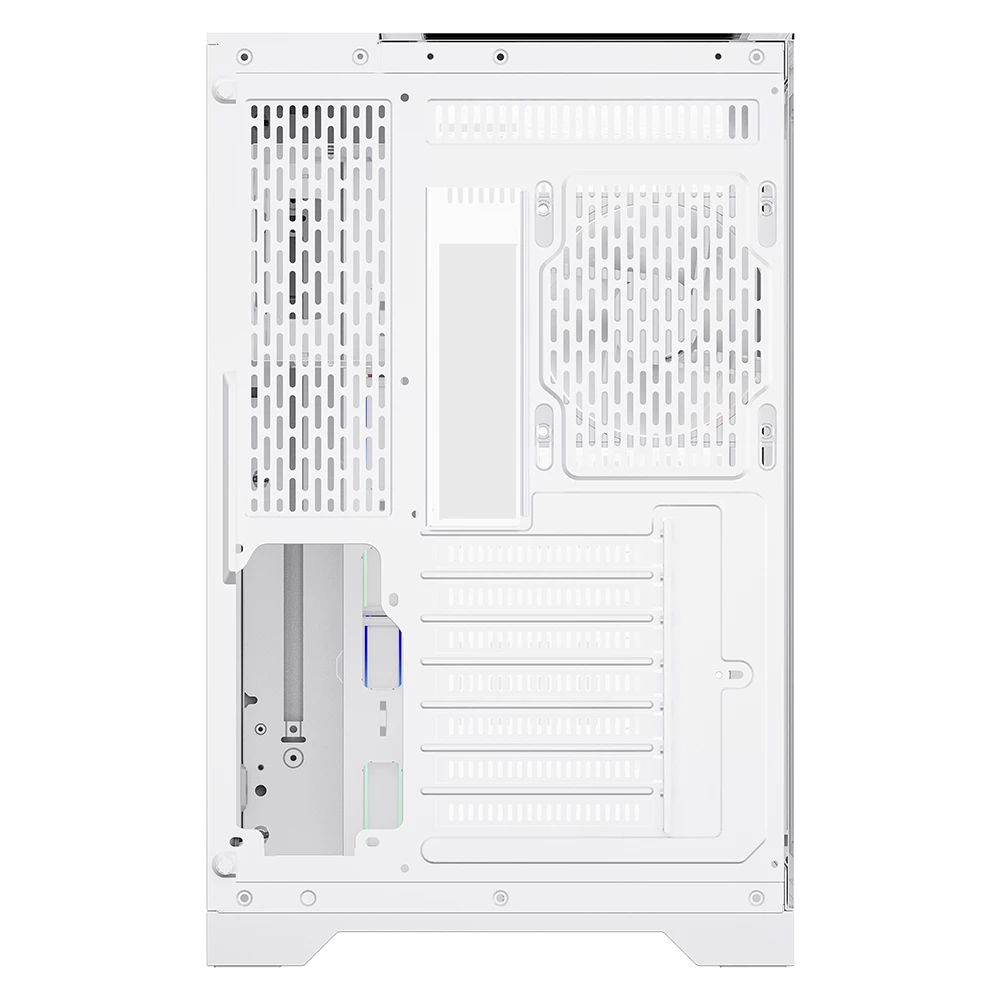 GABINETE BALAM RUSH TANK EXPERT CURVE 7400 BLANCO ATX DIGITAL 4VENT ARGB CRISTAL S/FUENTE BR-941600 