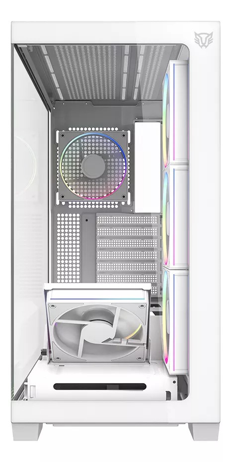 GABINETE BALAM RUSH TANK POLAR 7900 BLANCO ATX 5VENT ARGB USB-C CRISTAL S/FUENTE BR-941488
