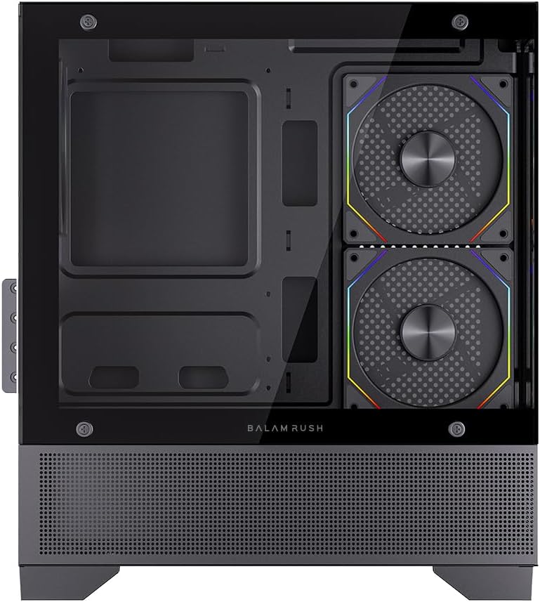 GABINETE BALAM RUSH TANK PERFORM 3200 BLANCO M-ATX 3VENT ARGB USB-3.0 CRISTAL S/FUENTE BR-941662
