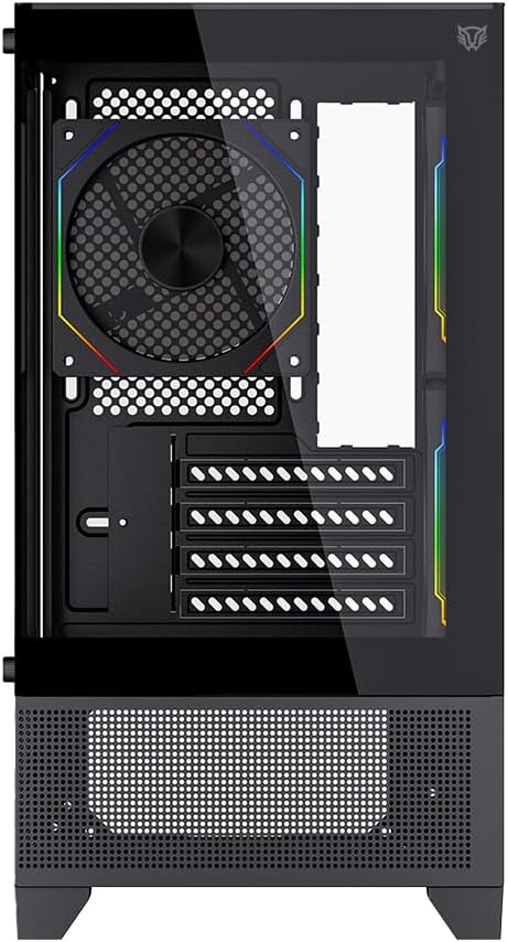 GABINETE BALAM RUSH TANK PERFORM 3200 BLANCO M-ATX 3VENT ARGB USB-3.0 CRISTAL S/FUENTE BR-941662