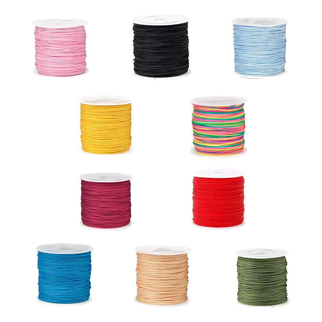 10 Rollos-hilo Chino 0.8mm,hilo Para Pulseras,450m,costura