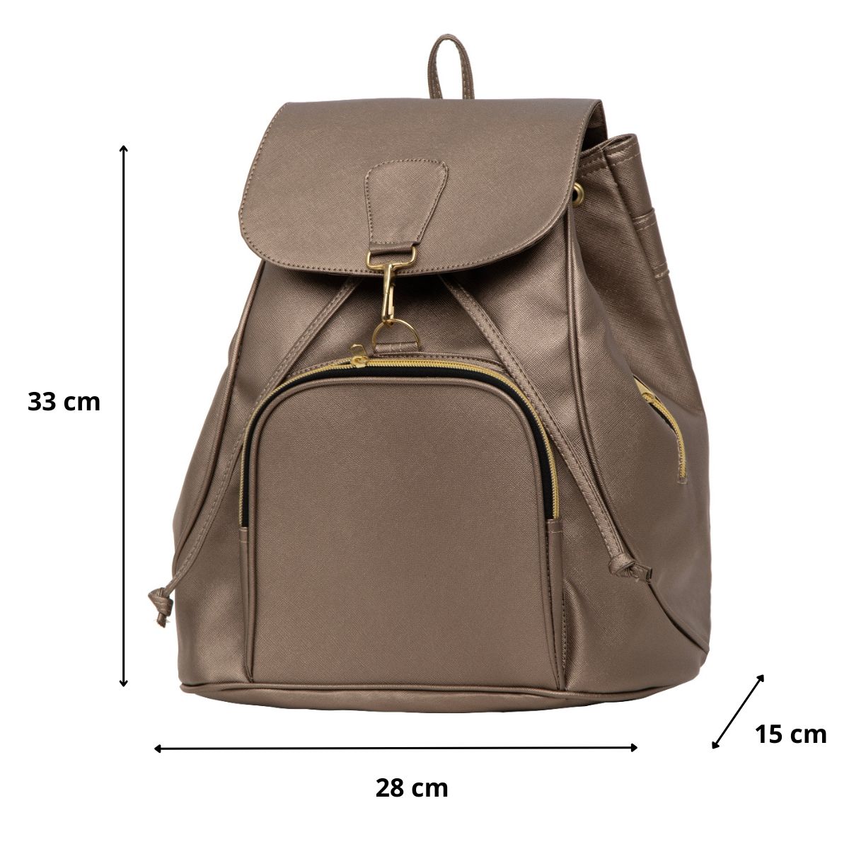 Mochila De Mujer FANA Jezabel Color Antimonio Con Asas El Mejor Regalo, M4046!!