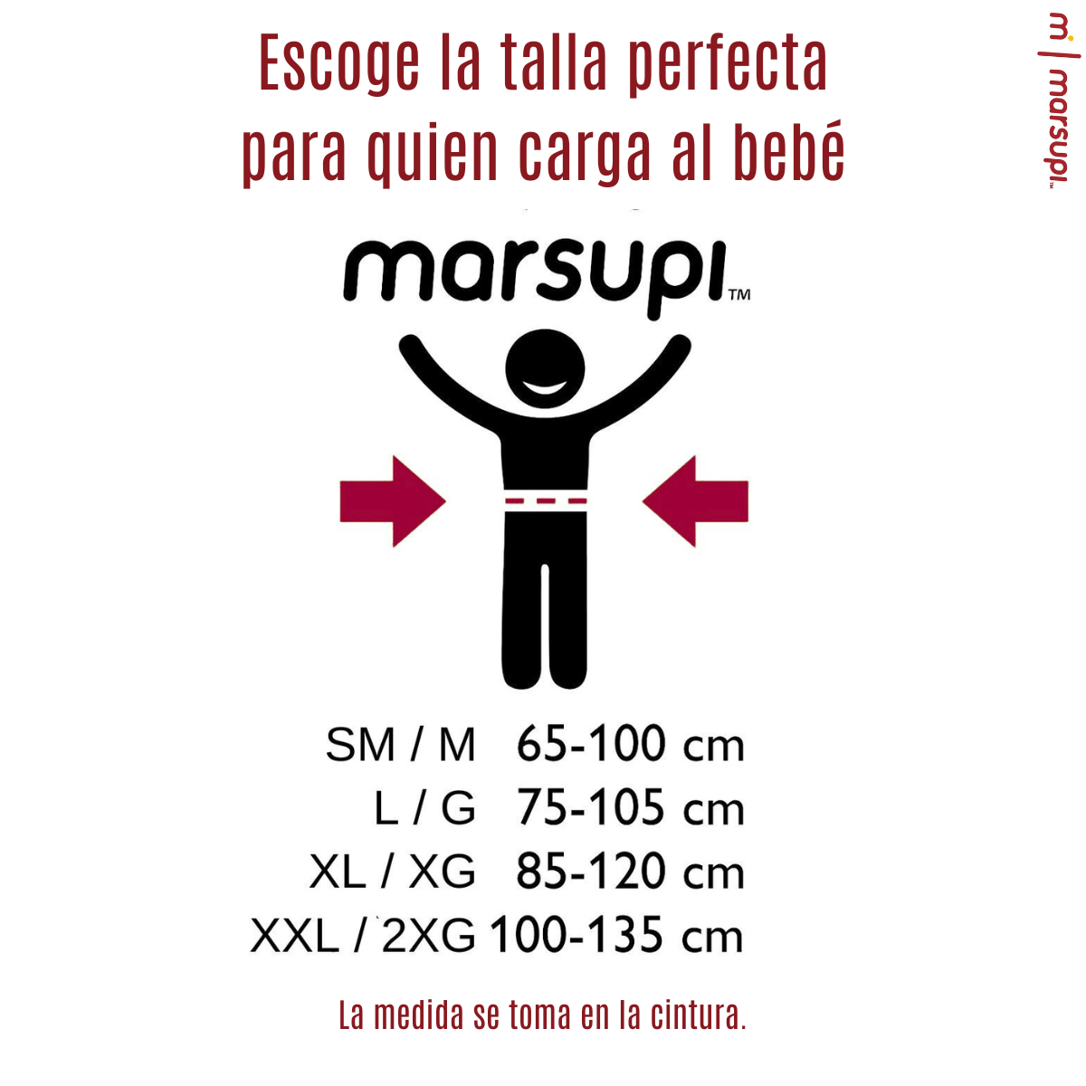 Marsupi Classic Black Portabebés Cangurera Ergonómico.