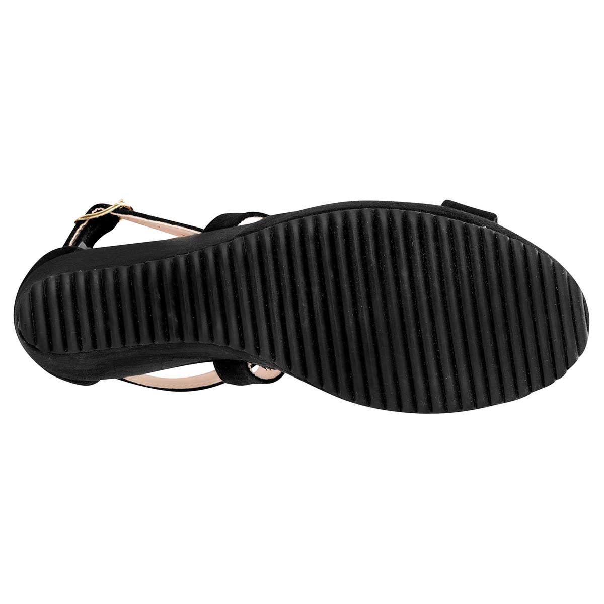 SANDALIA PLATAFORMA 7 CM FRATTA PARA MUJER COLOR NEGRO 6025