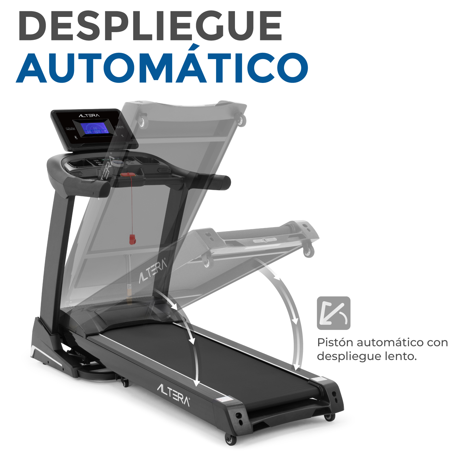 Caminadora Electrica Altera Gante 4hp Inclinacion Automatica