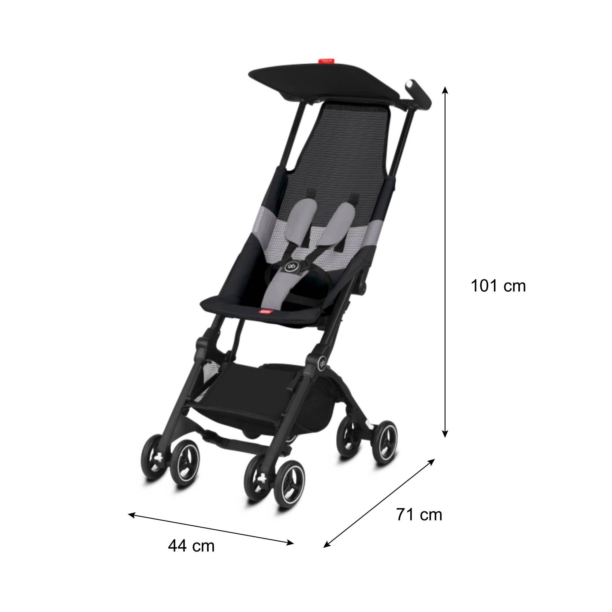 Carriola Viajera Gb Pockit Air All Terrain Ligera Apto Avion Ultra Compacta