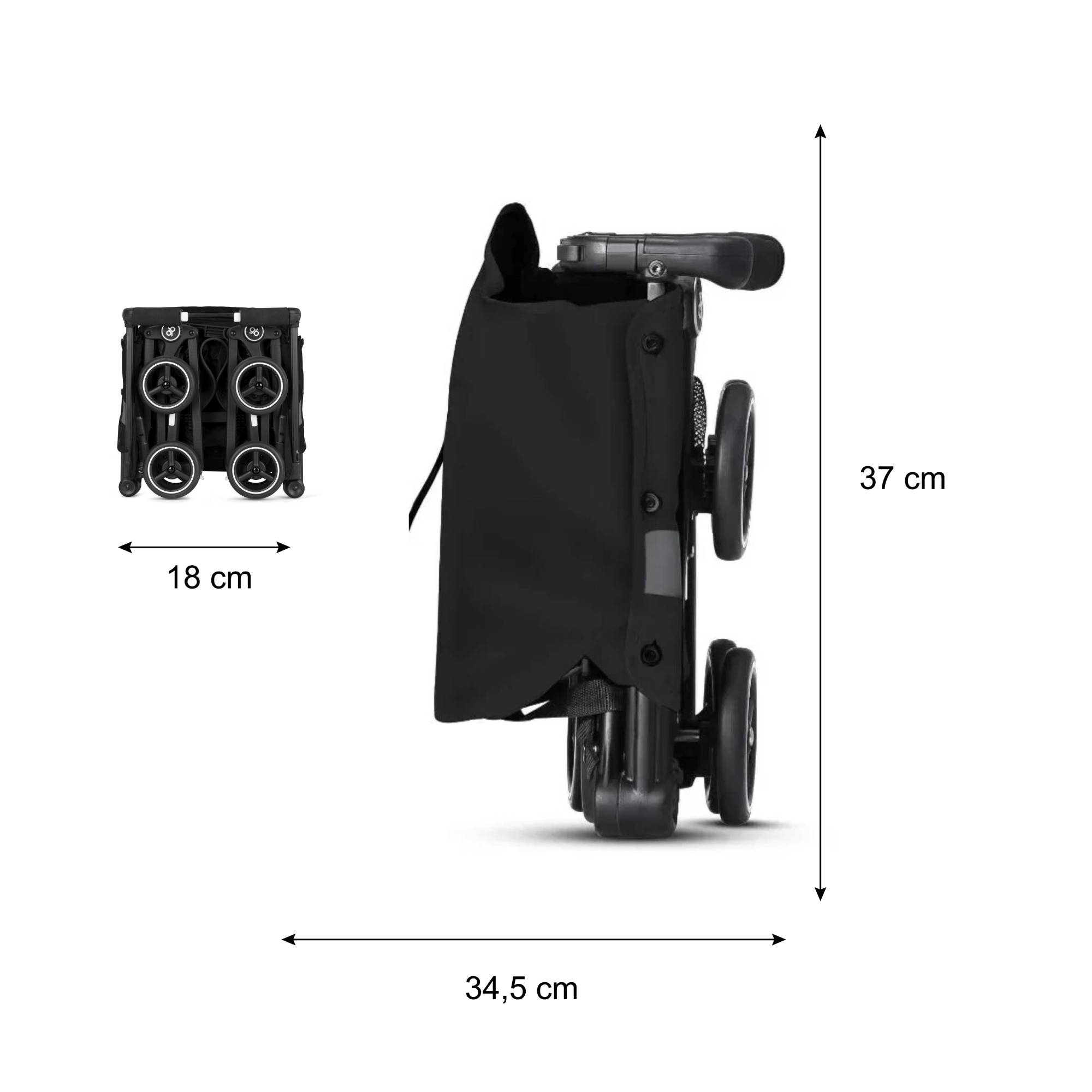 Carriola De Viaje Gb Pockit + All Terrain Ligera Apto Avion