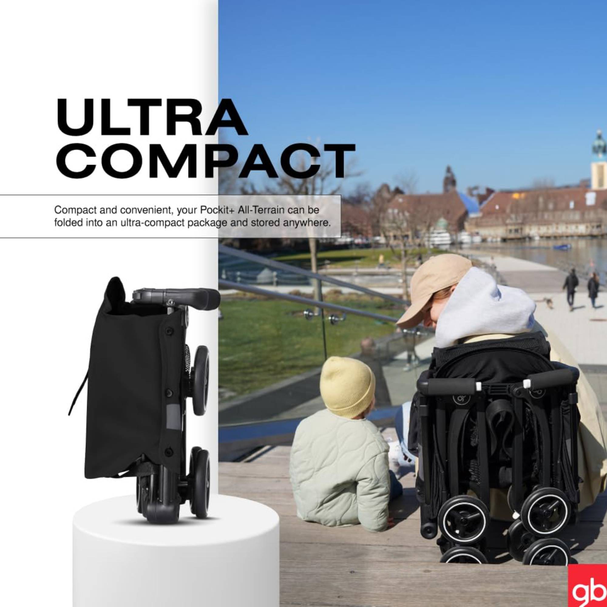 Carriola De Viaje Gb Pockit + All Terrain Ligera Apto Avion