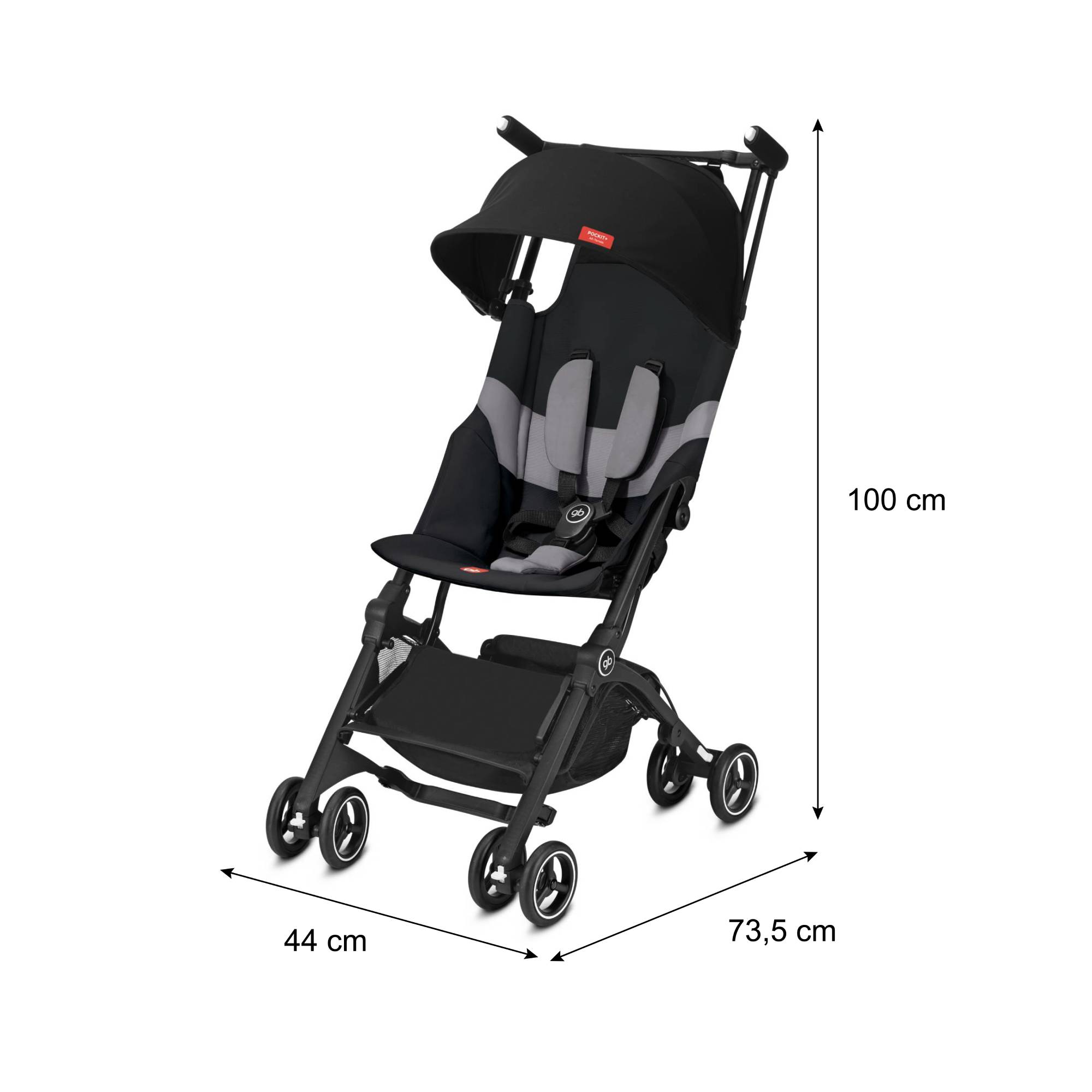 Carriola De Viaje Gb Pockit + All Terrain Ligera Apto Avion