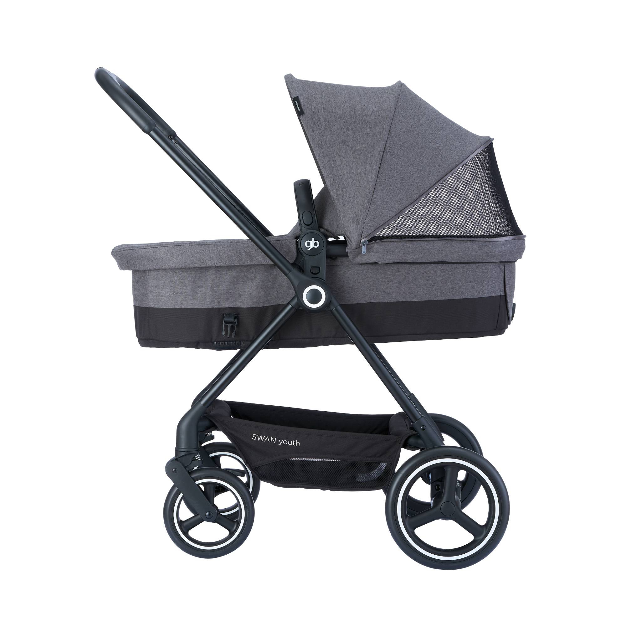 Carriola Bebe Gb Swan Aluminio 2 En 1 Bambineto Ligera Lujo Urbano