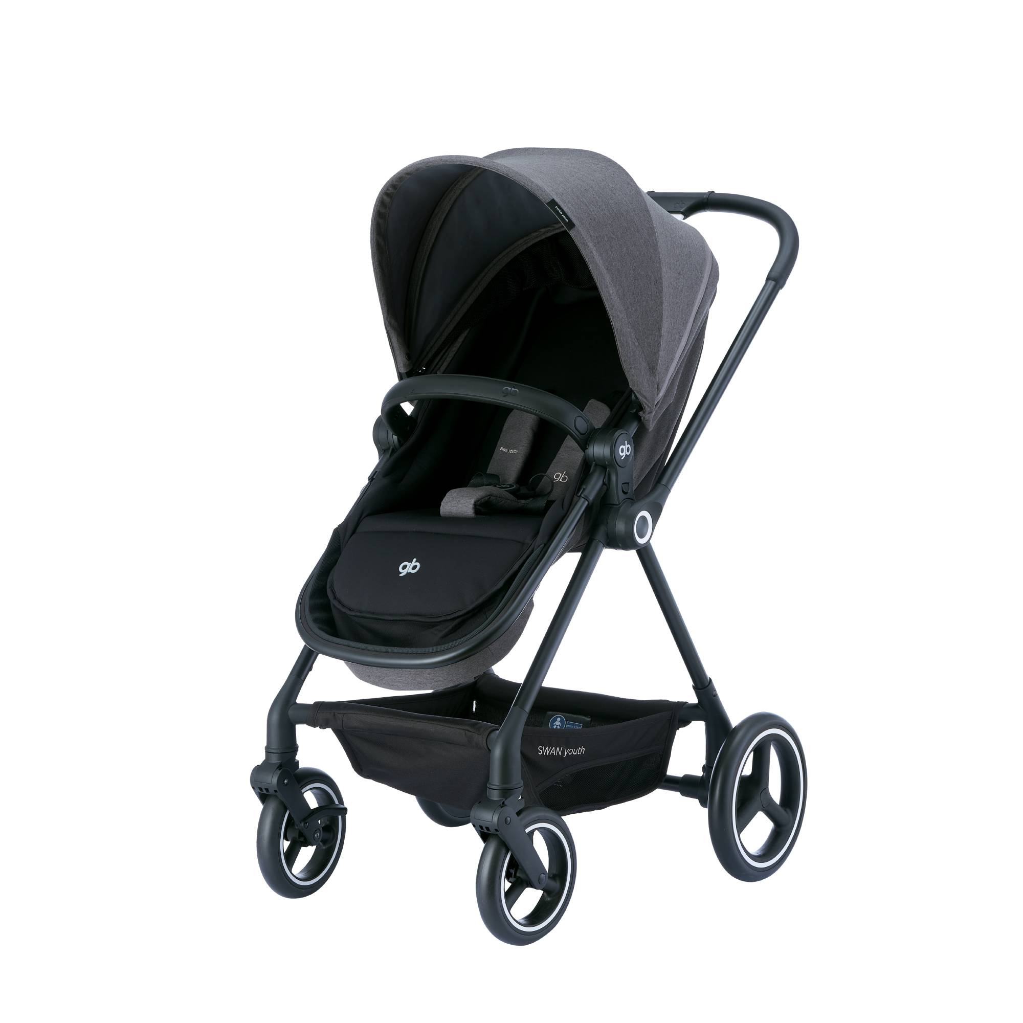 Carriola Bebe Gb Swan Aluminio 2 En 1 Bambineto Ligera Lujo Urbano