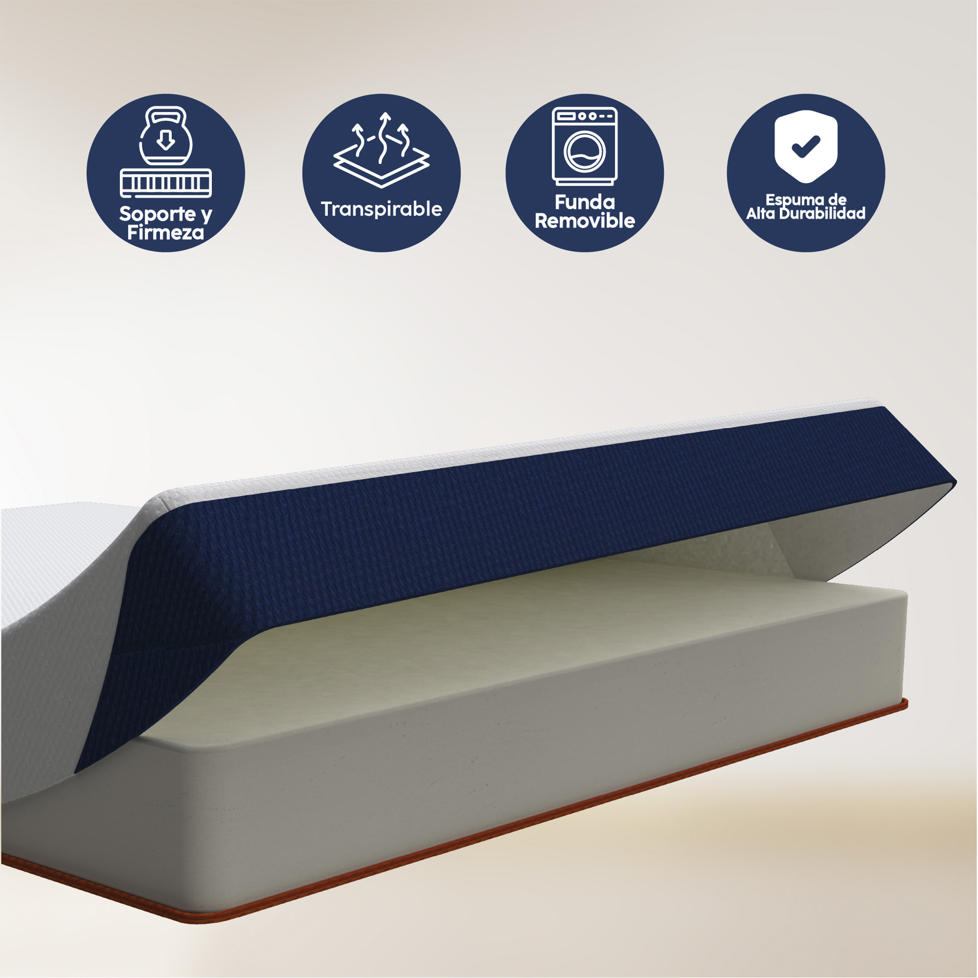 Colchón de Caja Queen Size Basic DR JOOHN 18cm