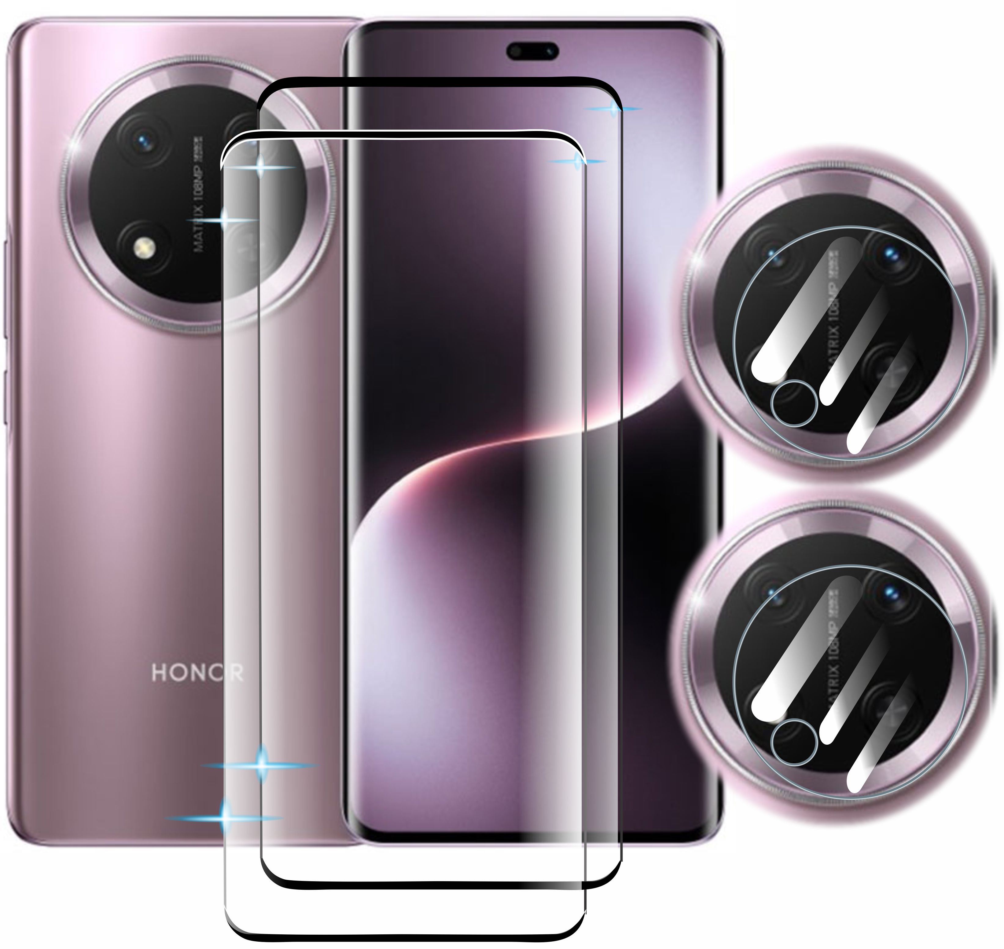 2 Pz Cristal Templado 9d Para Honor Magic 7 Lite + Regalo