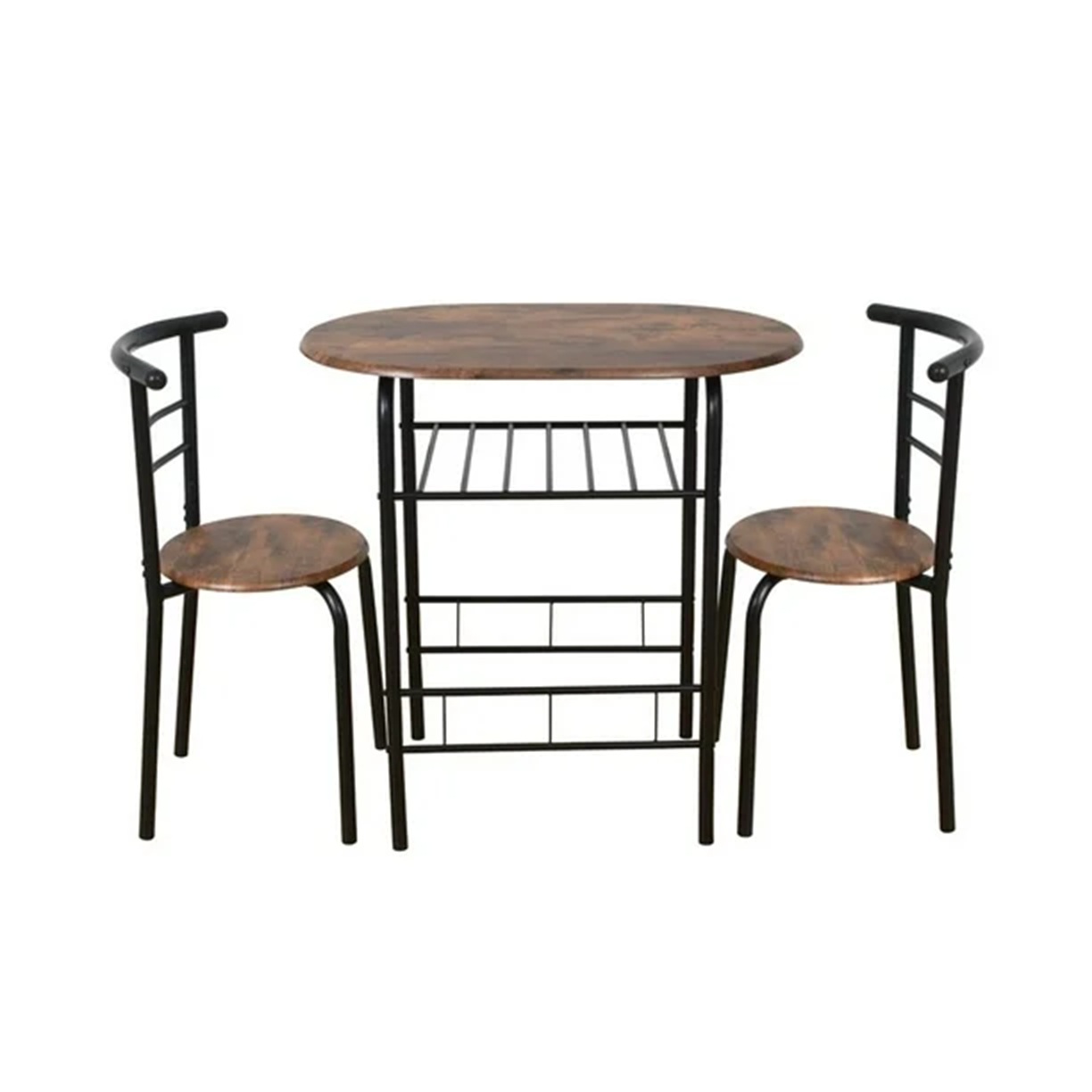 Desayunador  para 2 personas tipo industrial mesa y sillas  Mainstays