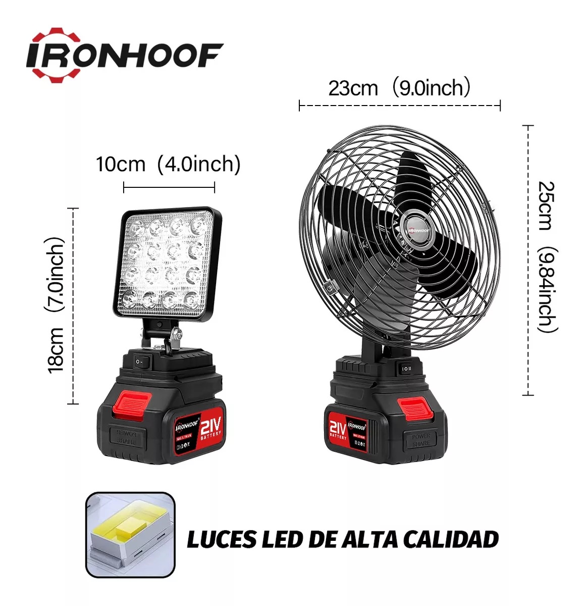 Ventilador Portátil Inalámbrico Ventiladores Piso Recargable